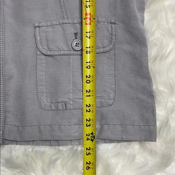Amber Sun Linen Lightweight Gray Jacket - Picture 7 of 8